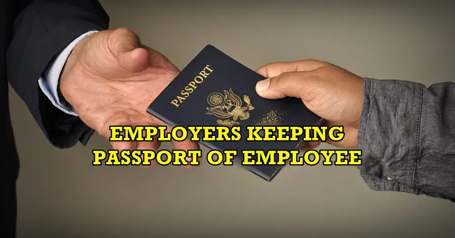 employers keeping passport employee
