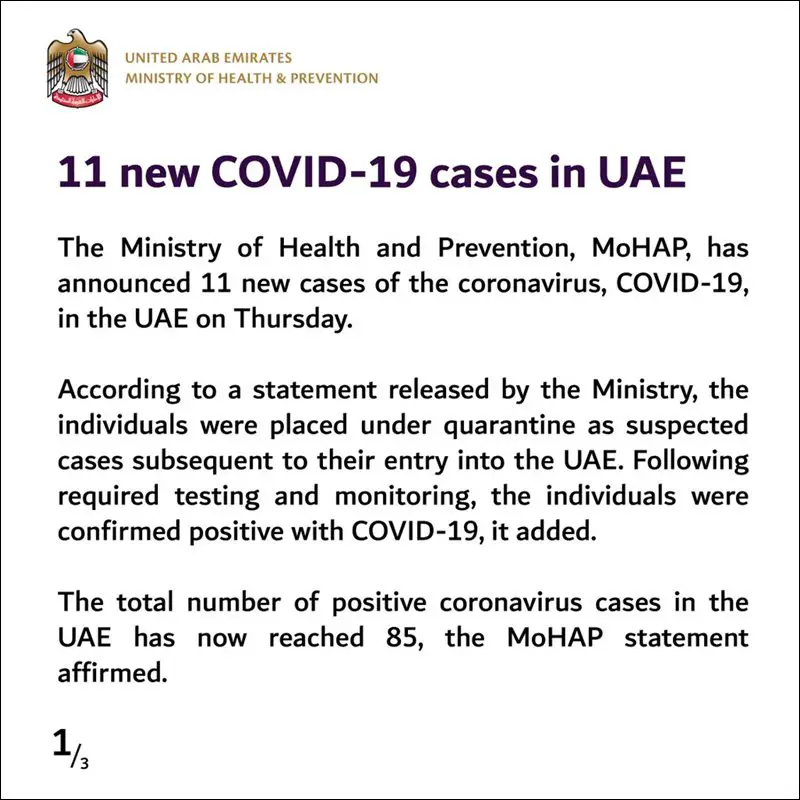 11 new cases of covid uae