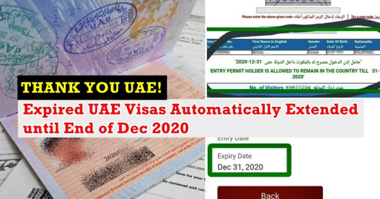 How To Check Expired UAE Visas Automatically Extended Until December 2020