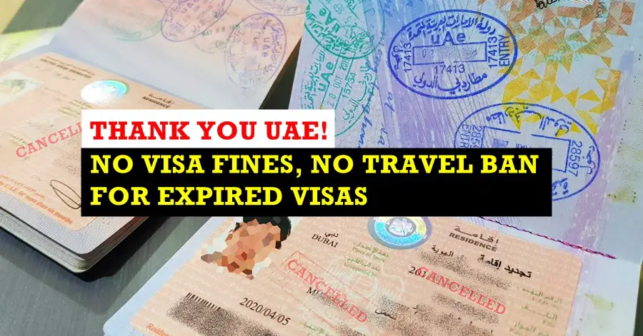 uae cancelled visas no fines