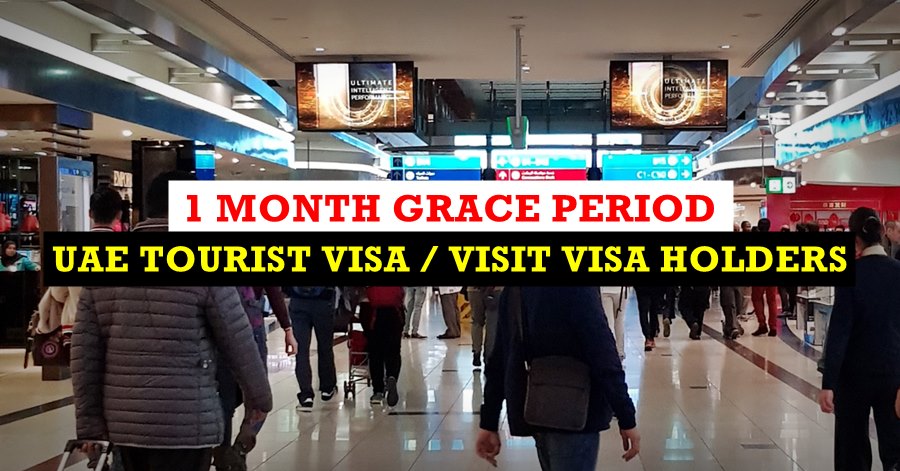 grace period 1 month tourist visa uae